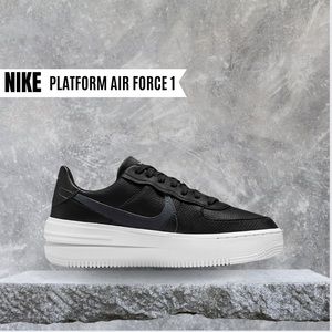 NIKE PLATFORM AIR FORCE 1- BLACK